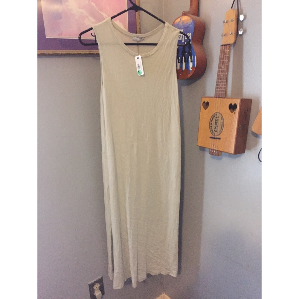 Midi Slitted Tank Dress